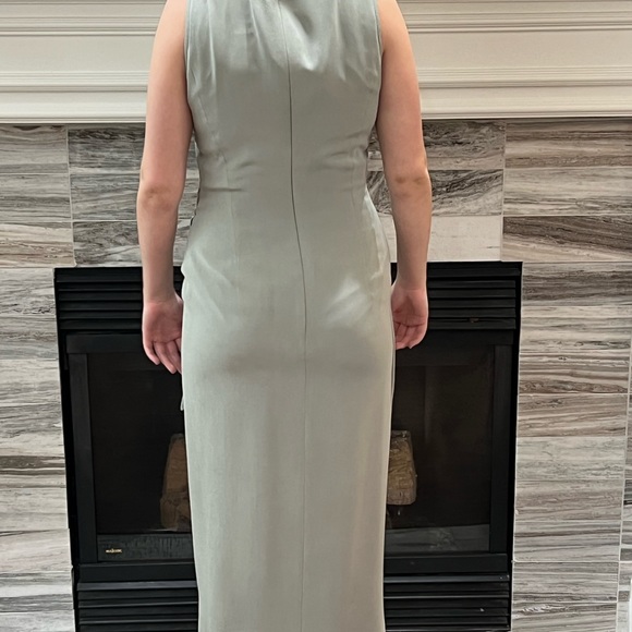 Vintage August Silk silk fully lined faux wrap dress - Picture 6 of 10